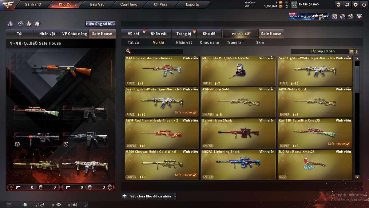 shop acc cf uy tin gia re